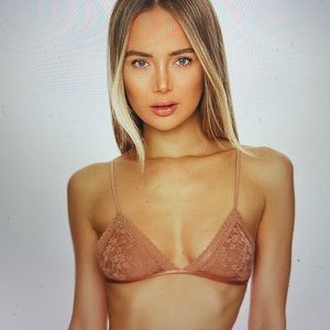 Free People bralette NWT sz small “Daisy” in coral sand